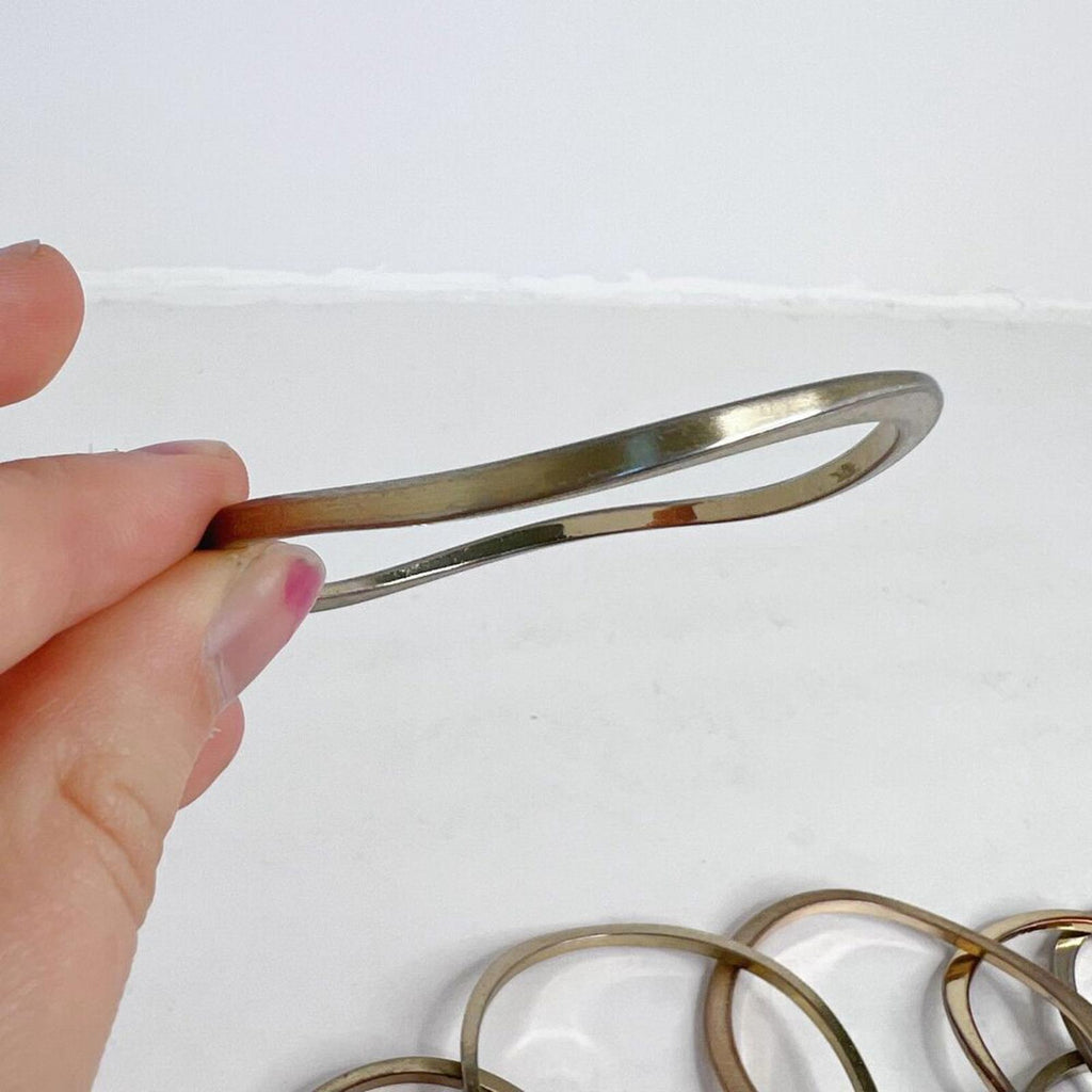 Gold Irregular Asymmetrical Bangle Set Bracelets Boho Chic Bohemian