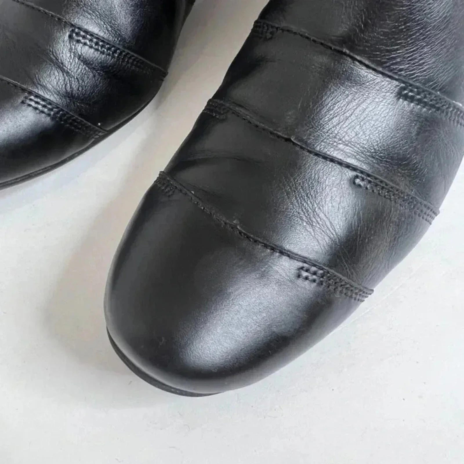 Paul Green Munchen Black Leather Booties Women's Size 7.5