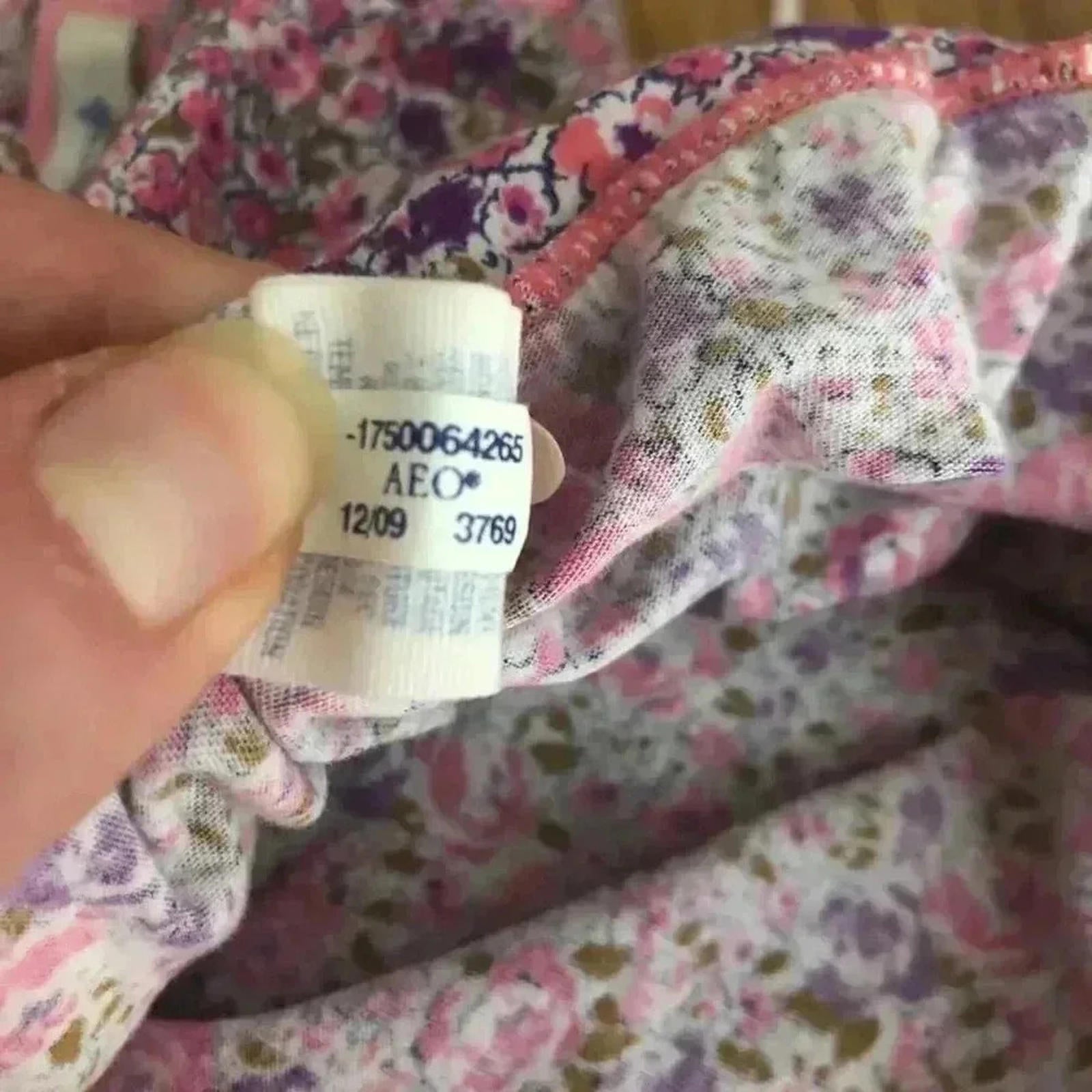 ❤️ 3/$15 Aerie Pink Purple Floral Cami Tank Top Women's Size S