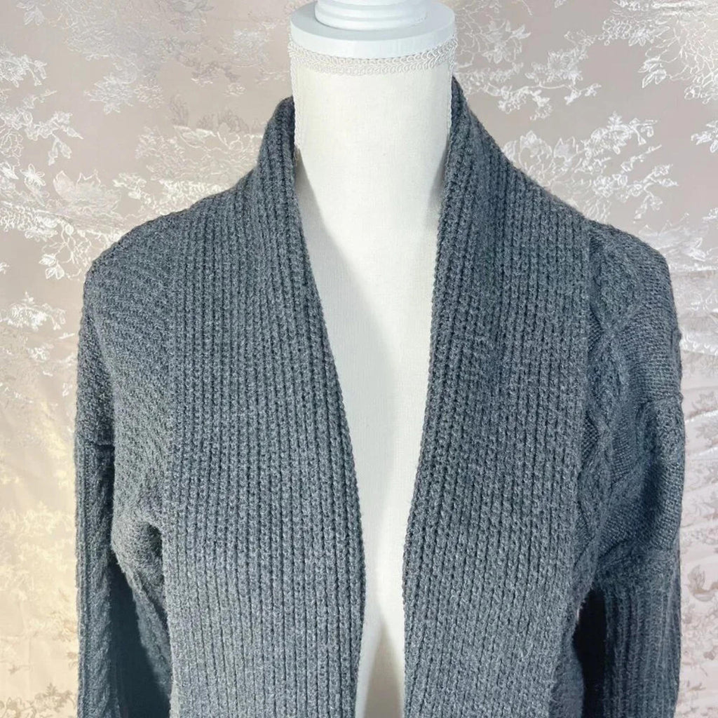 Joie Charcoal Grey Knit Cardigan Sweater Women's Size M