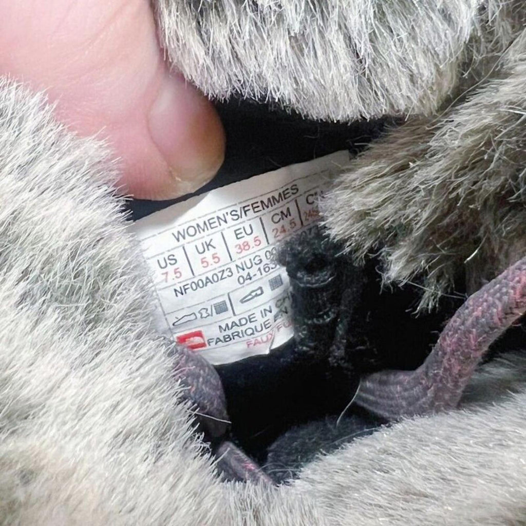 The North Face Nuptse Purna Boots Winter Snow Boots Fur Waterproof Size 7.5