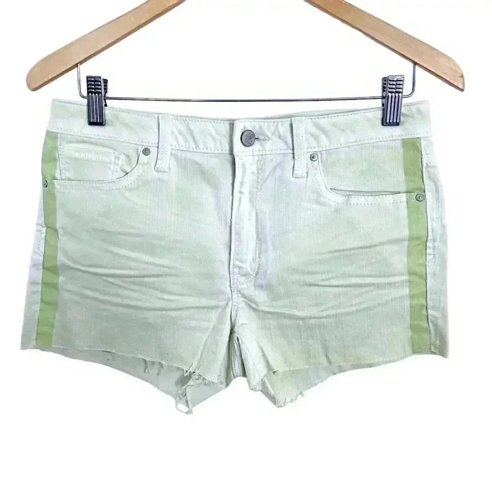 GAP Lime Green Denim Shorts Jean Cutoffs Mid Rise Women's Size 27