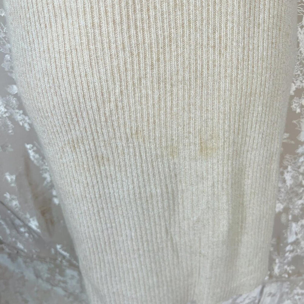 Anthropologie Cream Short Sweater Dress Knit Dress Women's Size XS