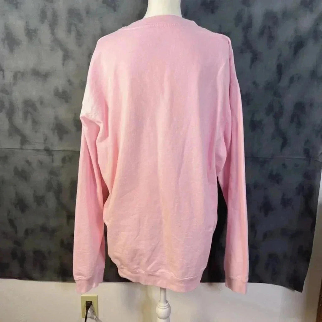 Boibs Pink Boob Crewneck Sweatshirt Women's Size 3XL