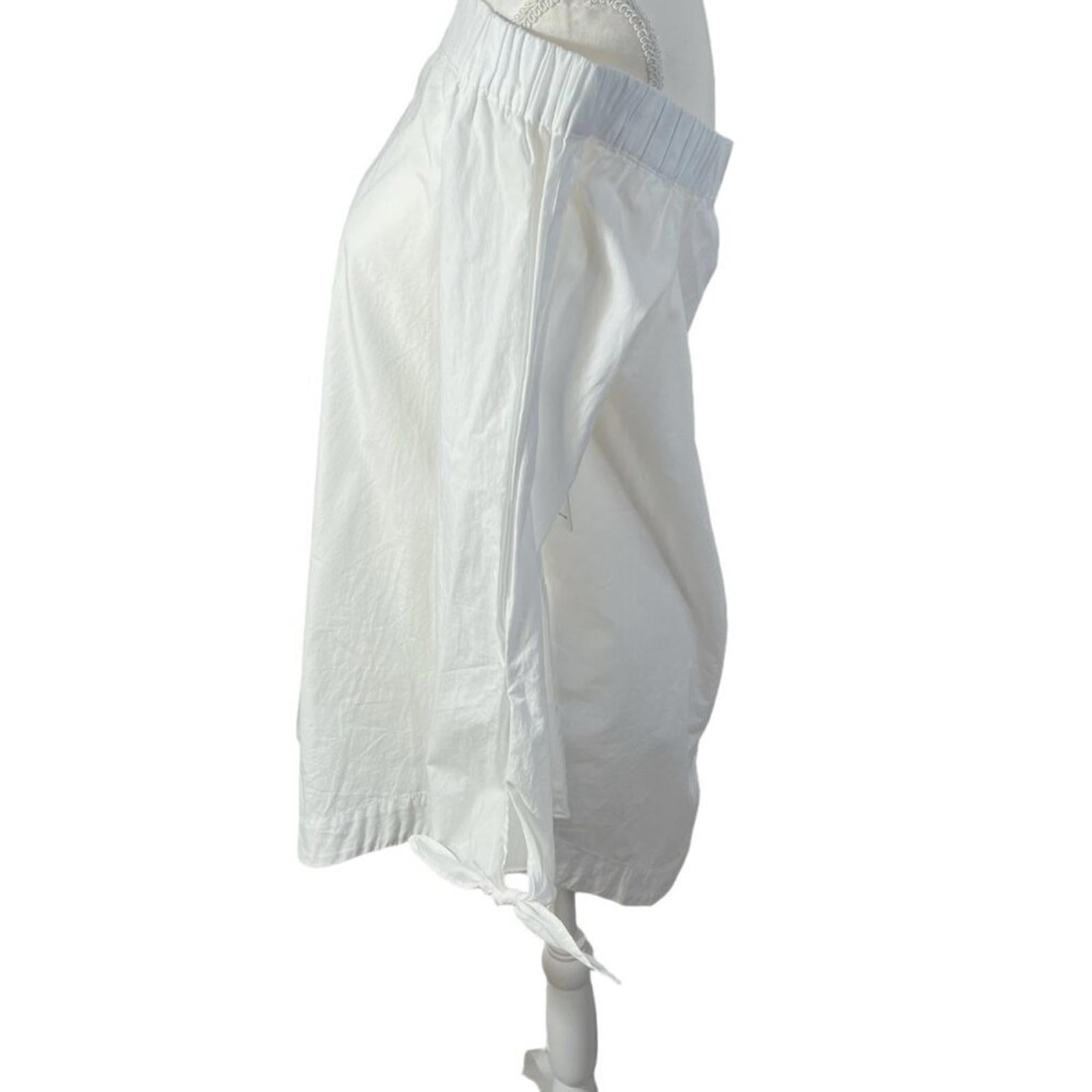 NWT Free People Show Me Some Shoulder Off Shoulder White Cotton Blouse Size S