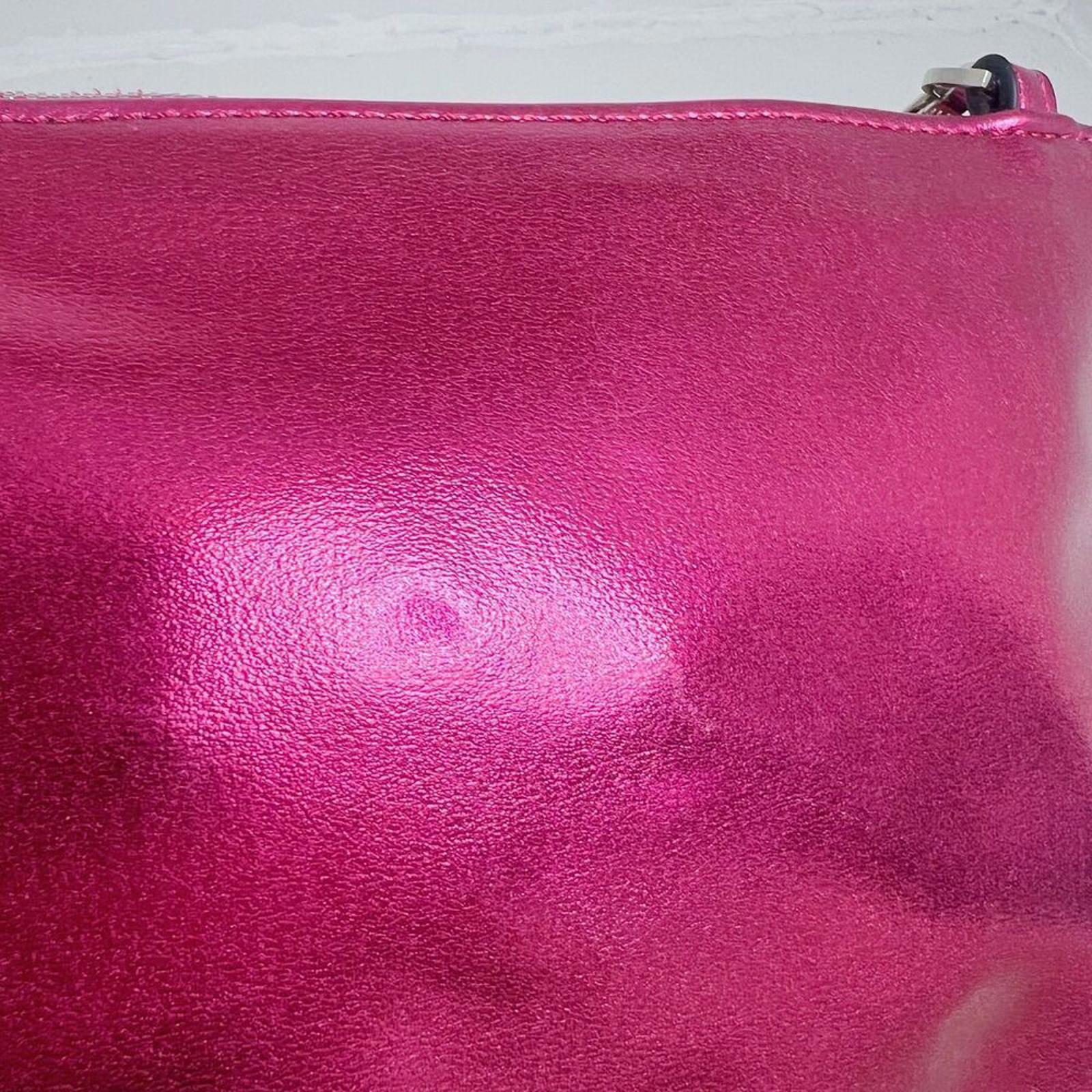 NWOT Forever 21 Pink Metallic Crossbody Faux Leather Shoulder Bag Adjustable