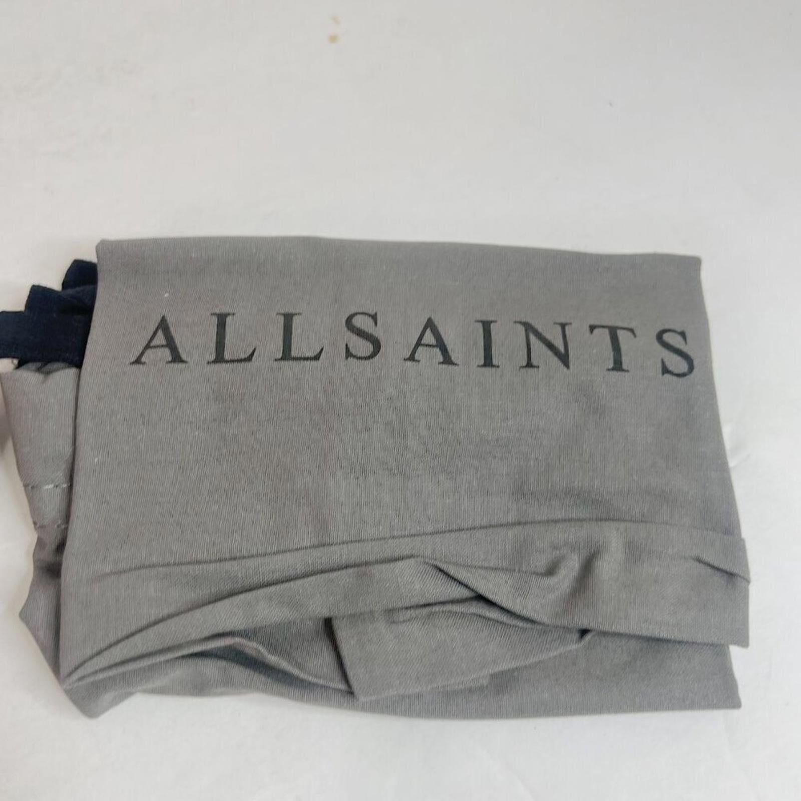 NWT AllSaints Fetch Pink Pebbled Leather Crossbody Wallet Chain Strap Bag
