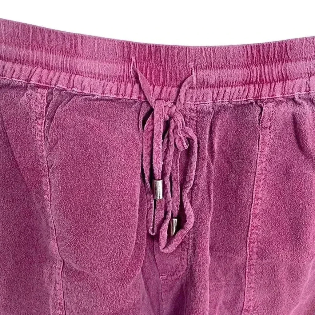 Anthropologie Hei Hei Red Flowy Drawstring Shorts Women's Size XS