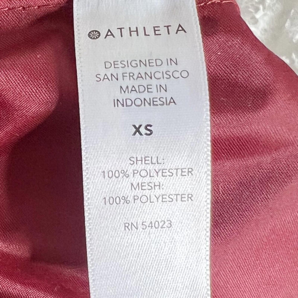 Athleta Escape Jacket in Canyon Red Rain Coat Windbreaker Running Jacket Size XS
