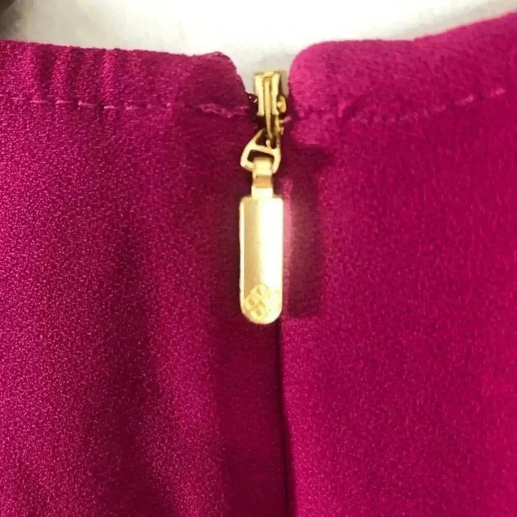 Trina Turk Embellished Keyhole Mini Dress Fuscia Pink Women's Size M