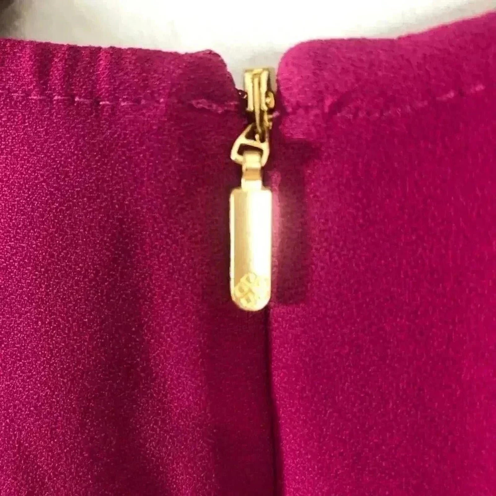 Trina Turk Embellished Keyhole Mini Dress Fuscia Pink Women's Size M