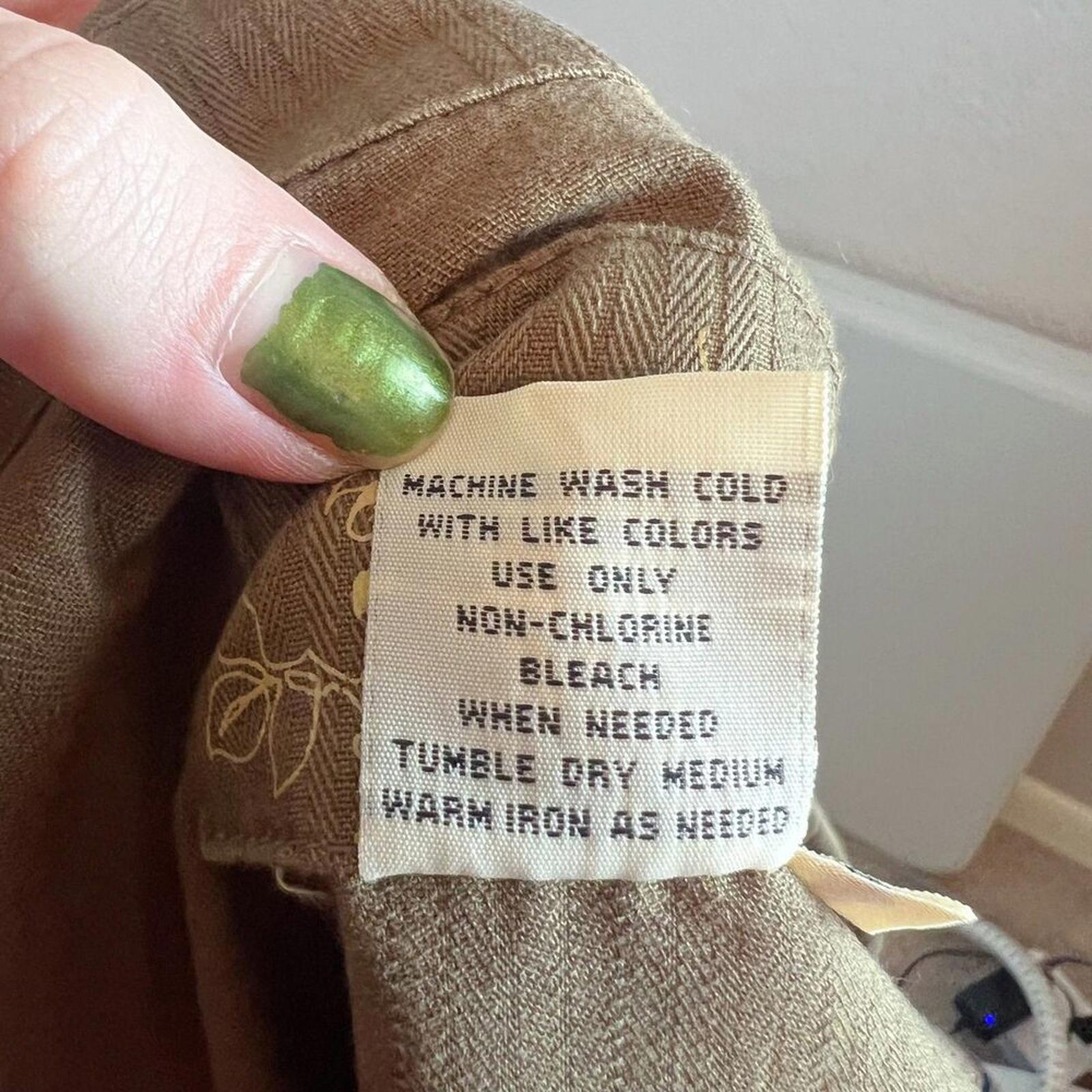 y2k Vintage Live a Little Brown Military Jacket Utility Women's Size M