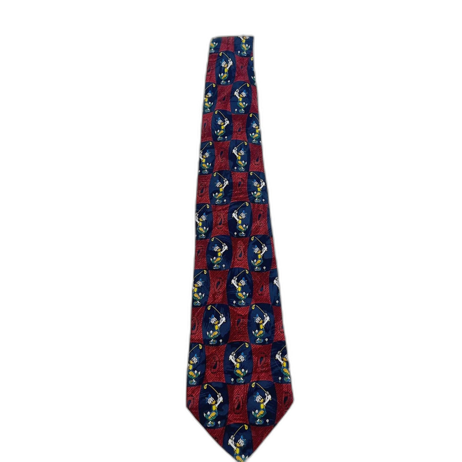 Vintage Disney Donald Duck Golfing Tie Father's Day Gift Golf Lover