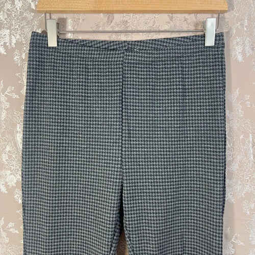 Bear Dance Black and Grey Houndstooth Flared Pants Women's Size L