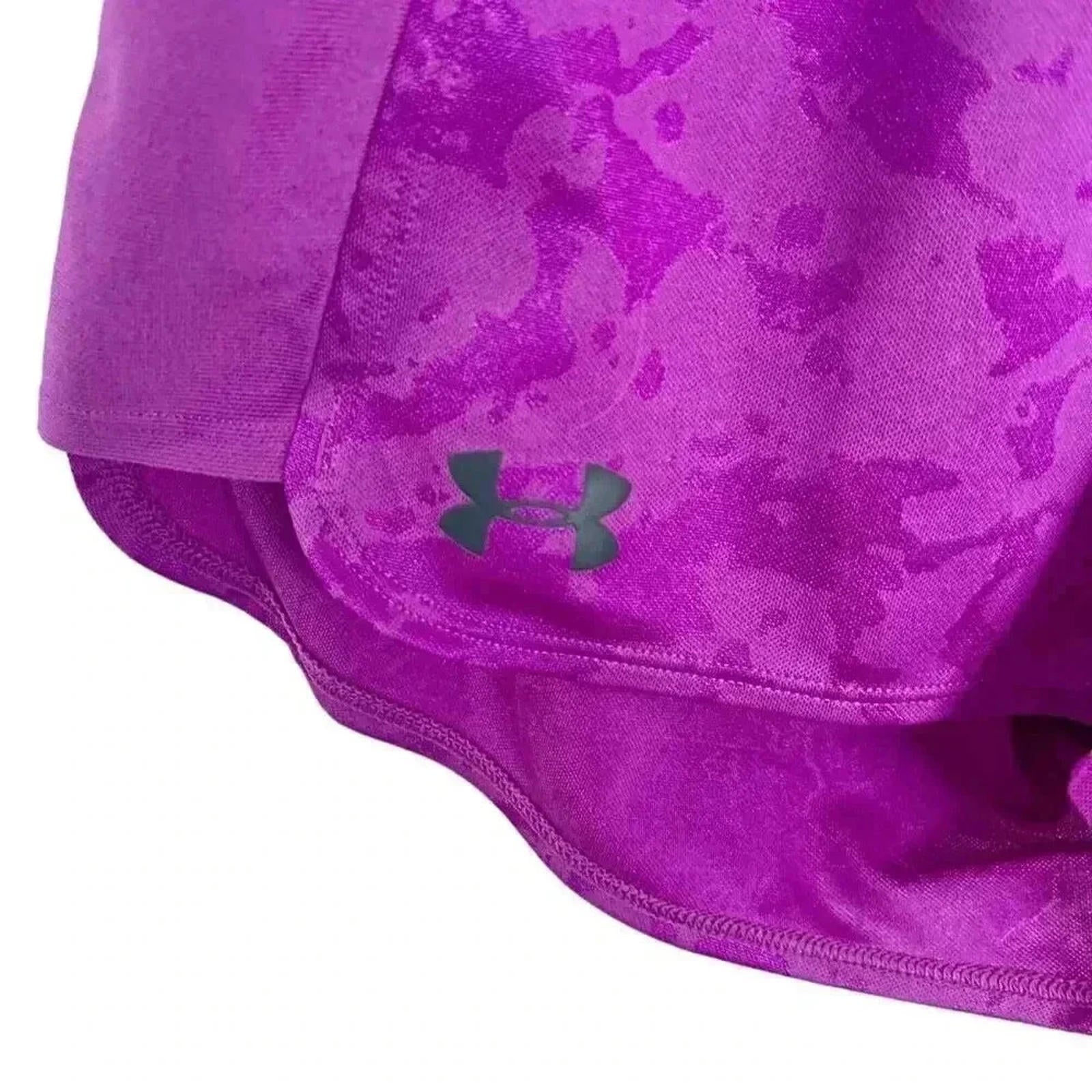 Under Armour Bright Purple Fuscia Running Shorts Workout Athletic Size S
