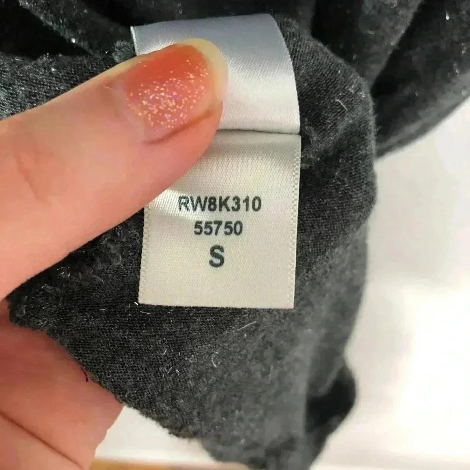 Splendid Grey Silver Accents Soft V Neck T Shirt Women's Size S