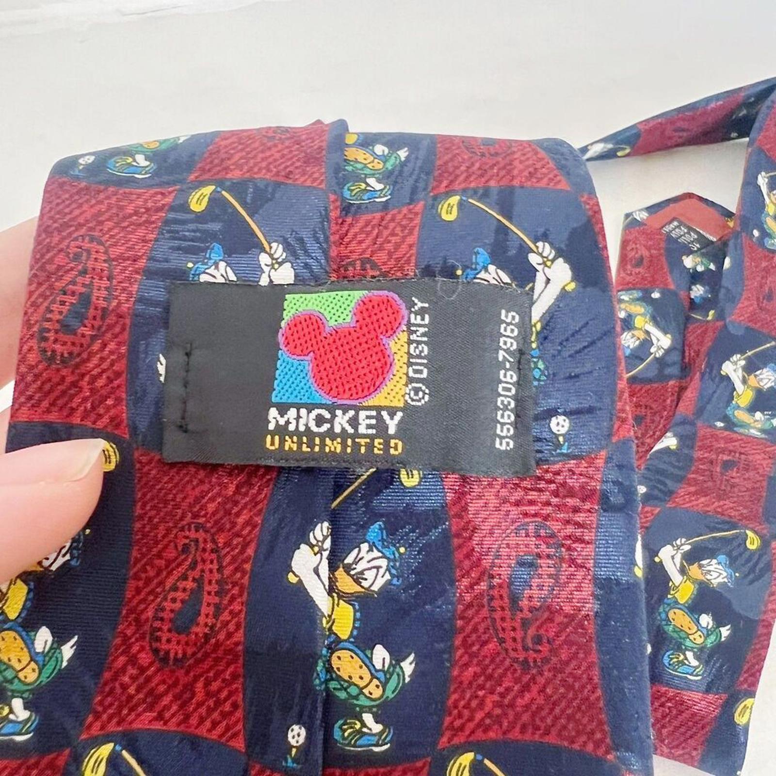 Vintage Disney Donald Duck Golfing Tie Father's Day Gift Golf Lover