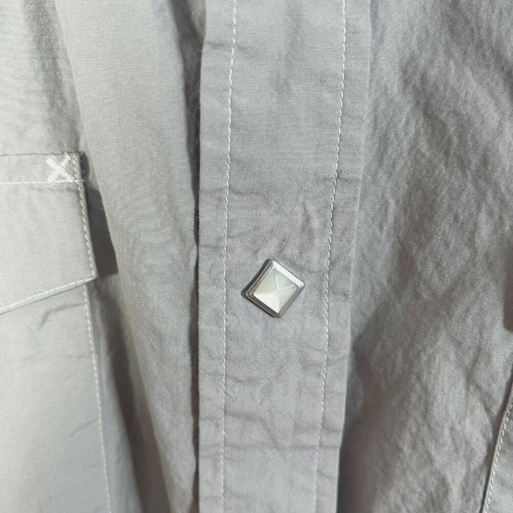 Resistol Double Men's Western Cowboy Country Grey Button Up Shirt Size XXL 2XL