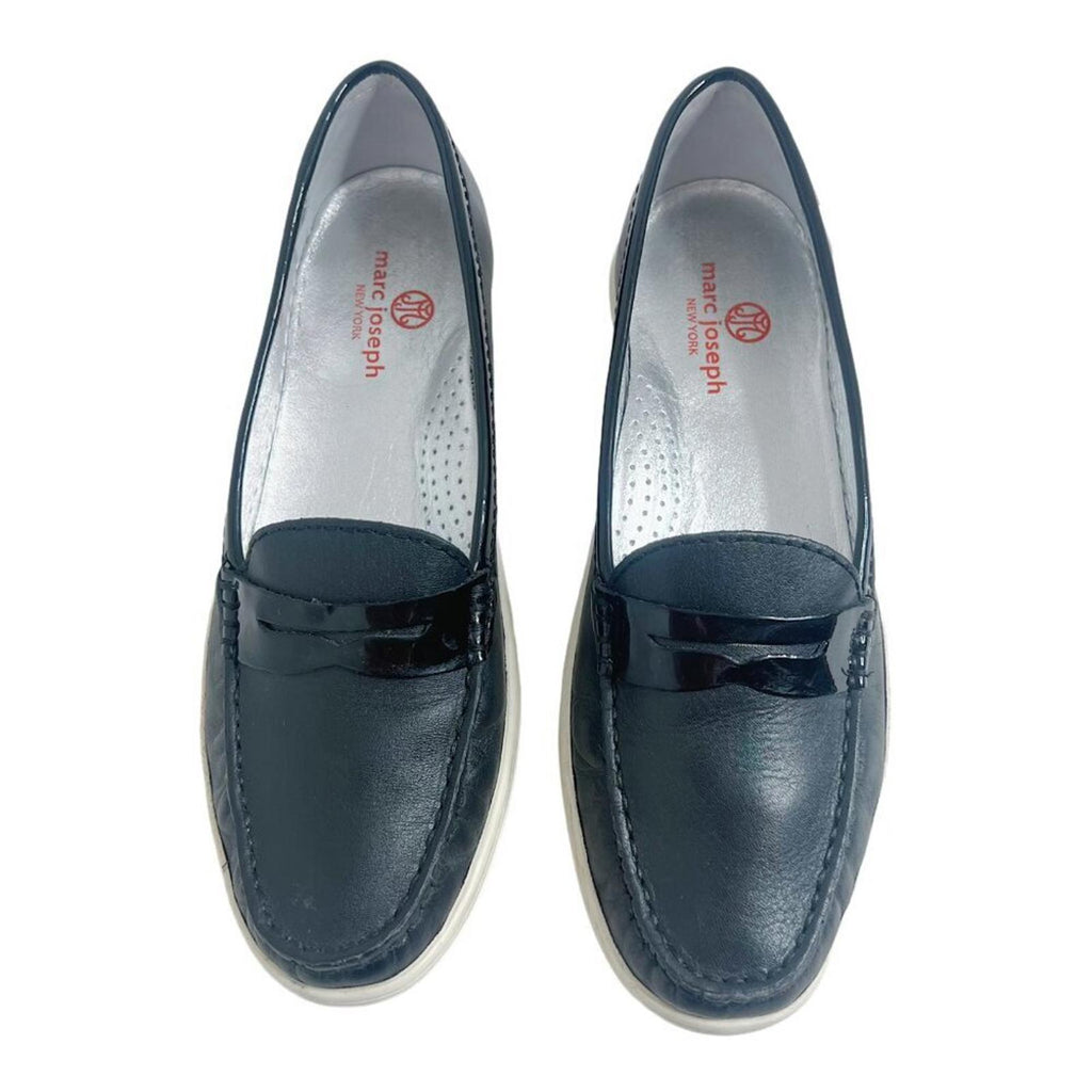 Marc Joseph New York Brazil Atlantic Loafer Driving Style Black Leather Size 8.5