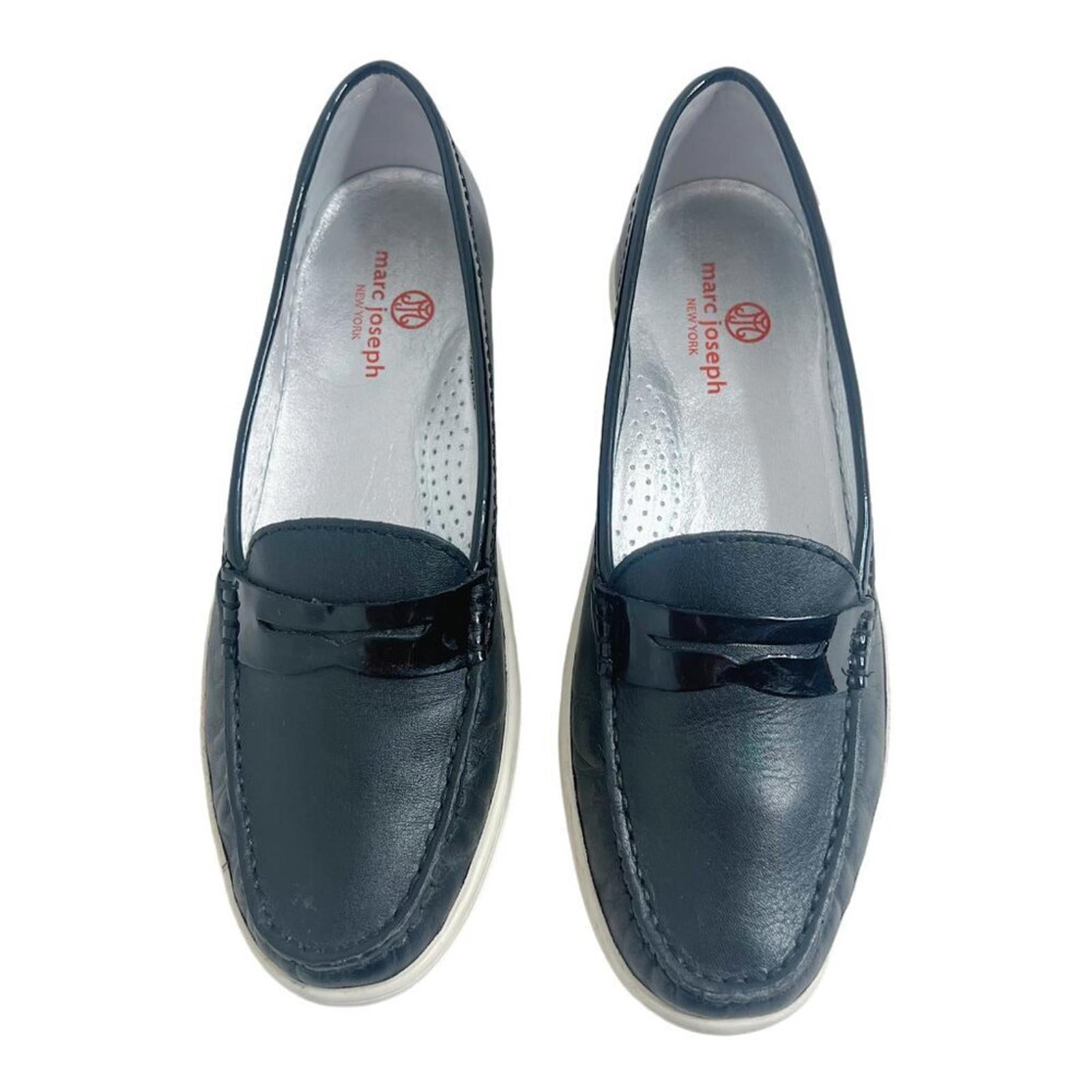 Marc Joseph New York Brazil Atlantic Loafer Driving Style Black Leather Size 8.5