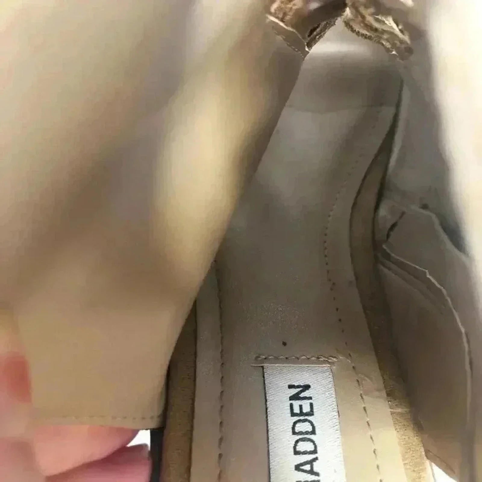 Steve Madden Adeline Booties Sandals Brown Suede Leather Women's Size 10