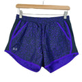 Under Armour Black and Purple Loose Fly By Running Shorts Workout Size M