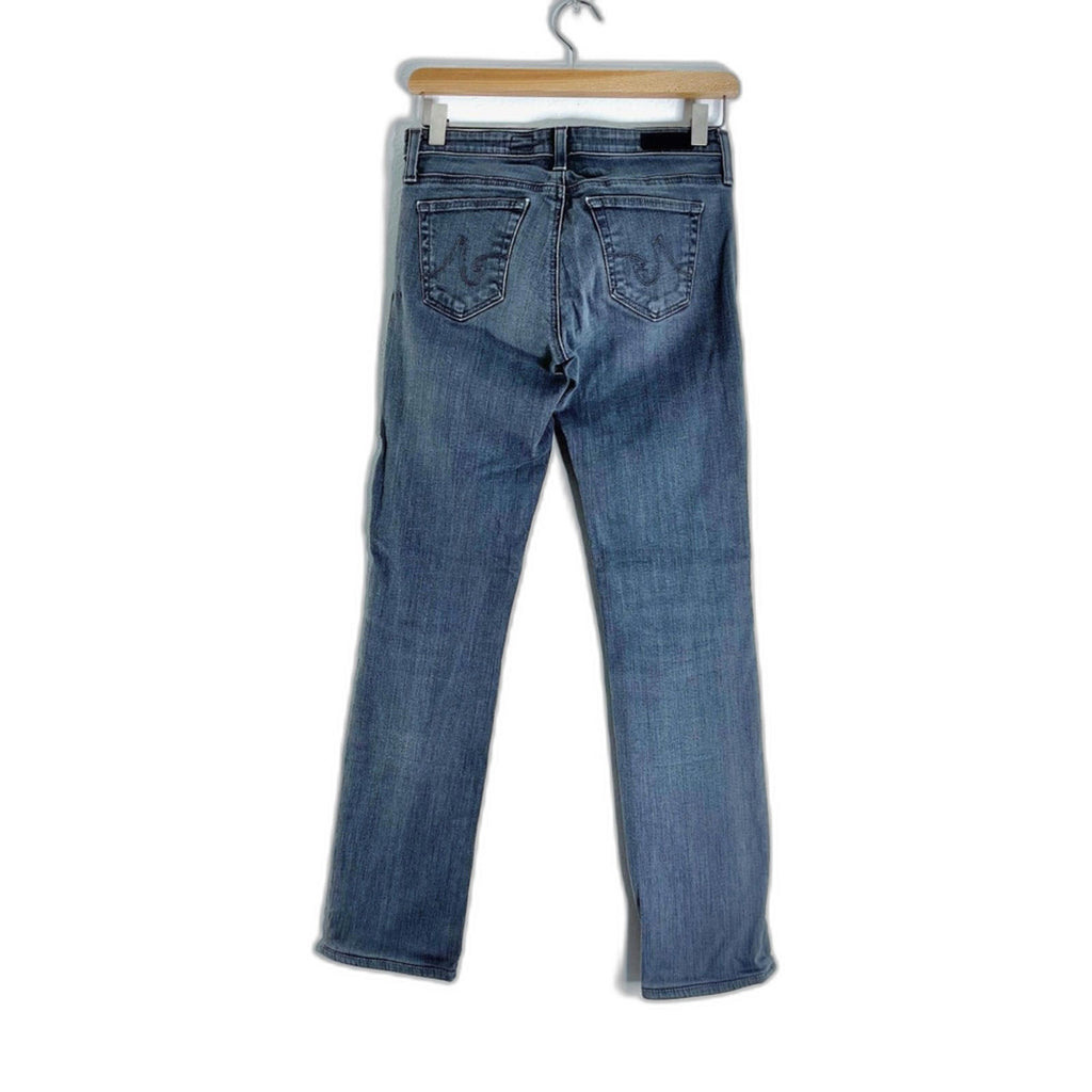 AG Adriano Goldschmied the Stevie Slim Straight Jeans Grey Women's Size 25R