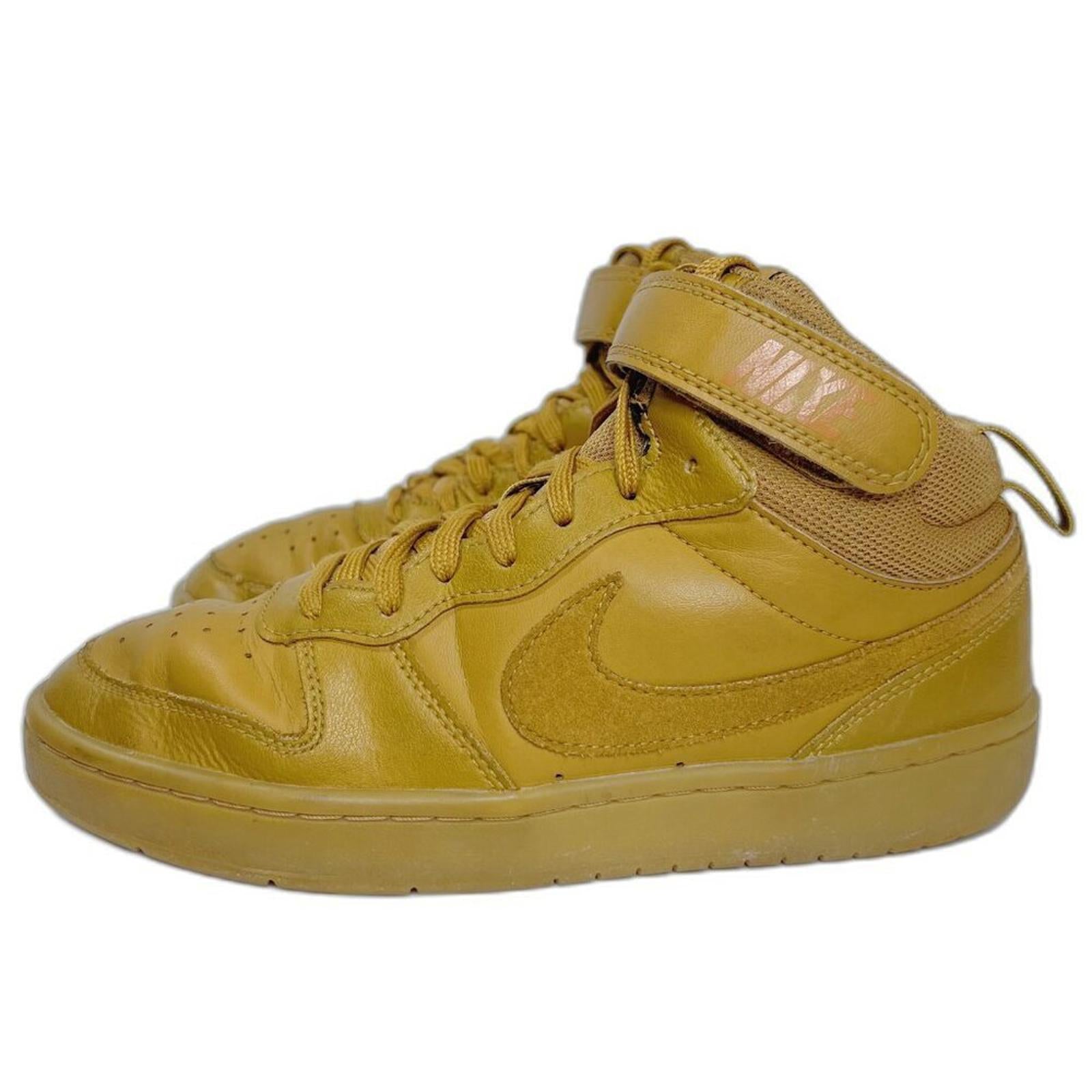 Nike Court Borough Mid 2 Leather Sneakers High Top Athletic Shoes Size 6Y