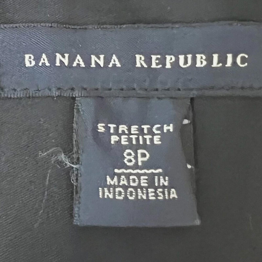 Banana Republic Black Cotton Pleated Mini Skirt Women's Size 8P