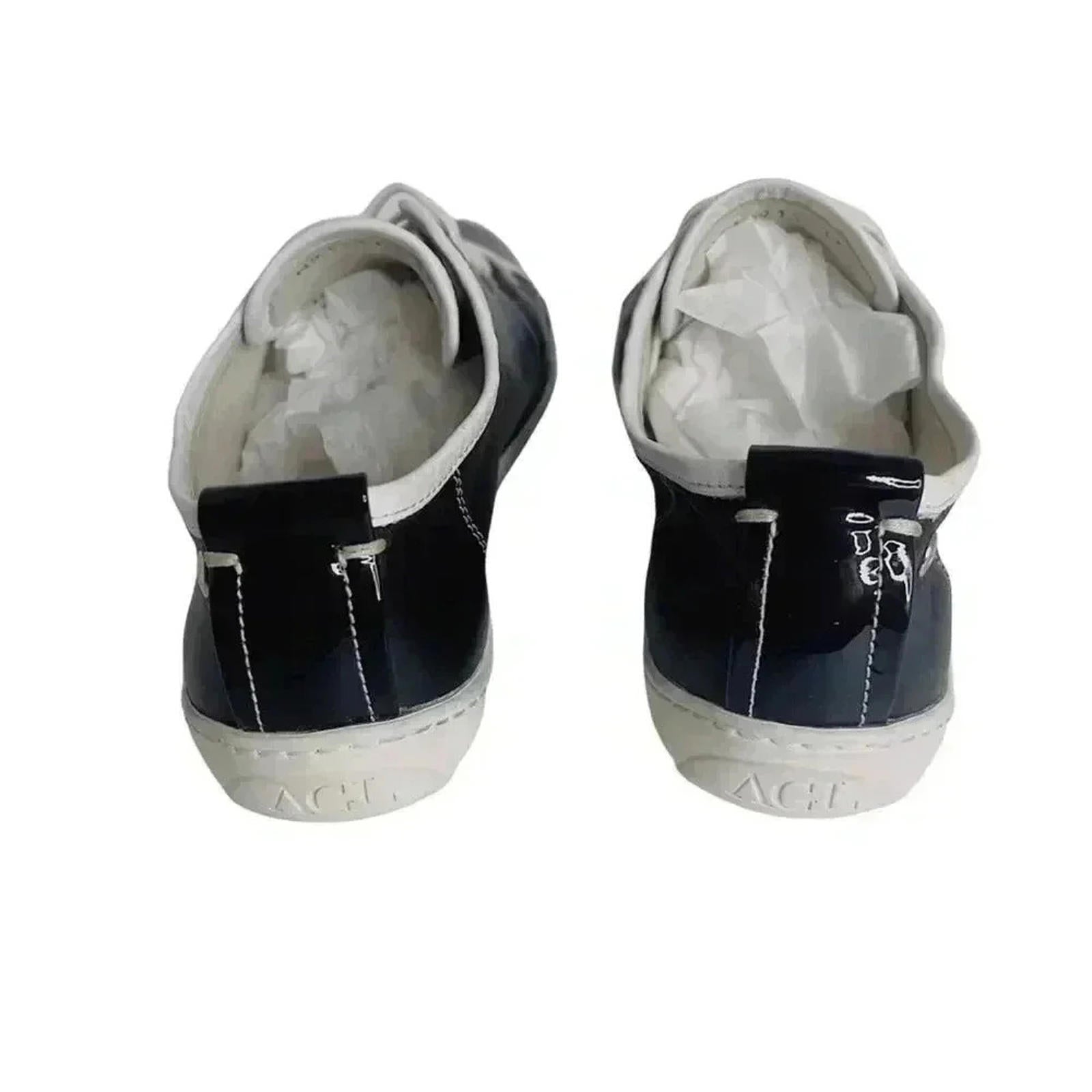 AGL Black Leather Sneakers
