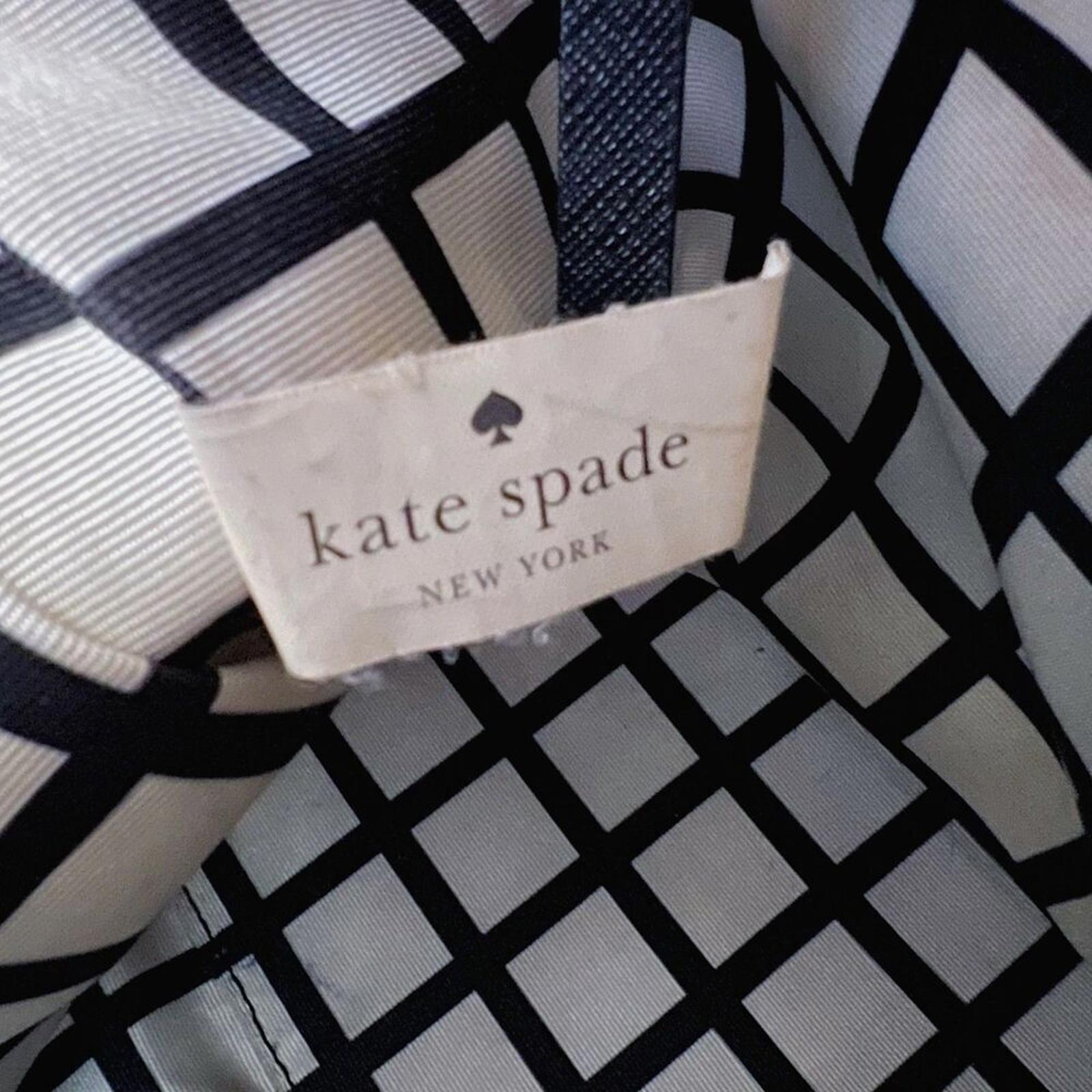 Kate Spade Watson Lane Black Pebbled Leather Tote Bag Zippered Purse