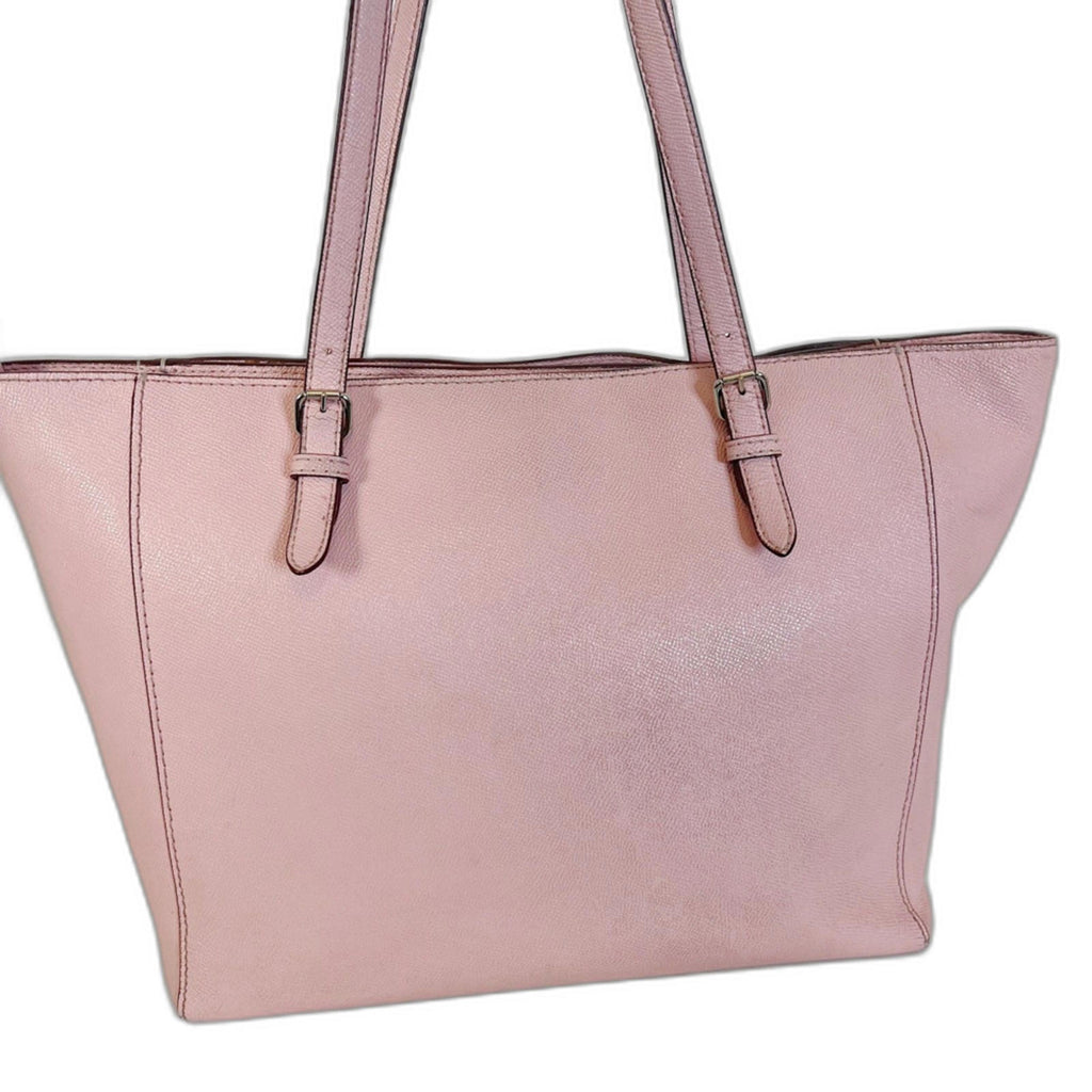 Coach Turnlock Tote In Blossom Light Pink Leather Tote Balletcore Coquette
