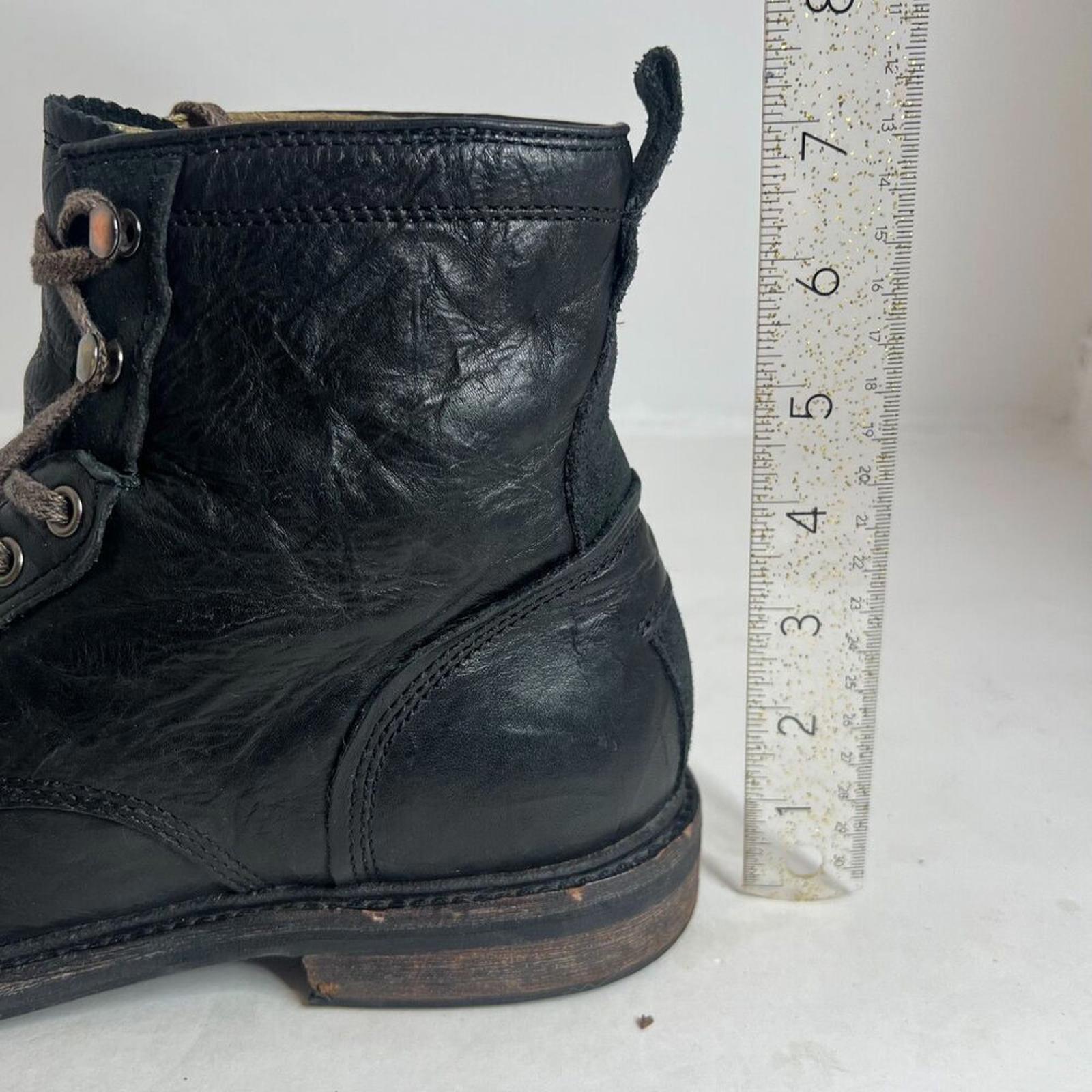 Ugg Men's Selwood Boots Black Leather Combat Boots Lace Up Size 11