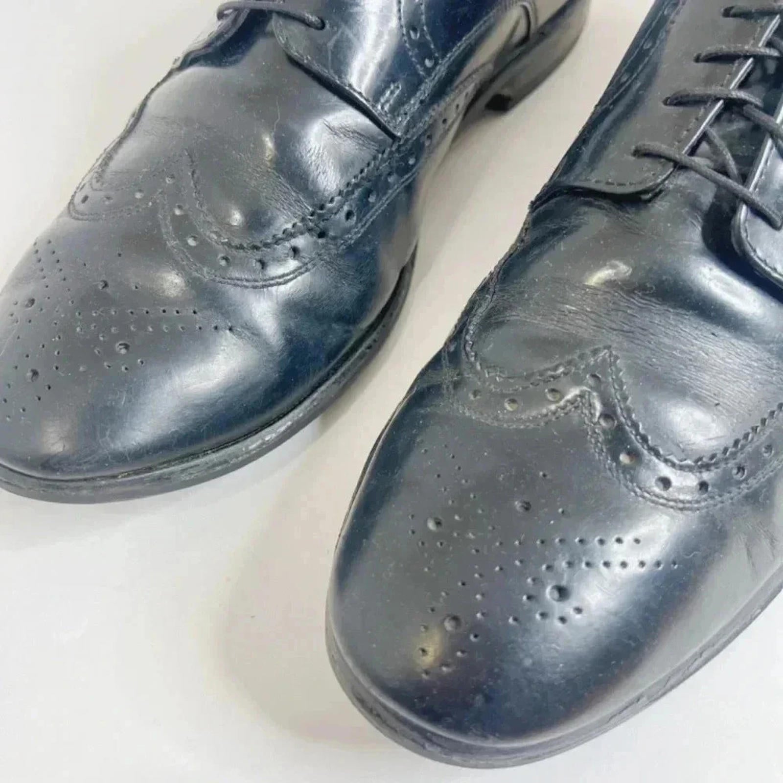 Florsheim Brookside Black Leather Wingtip Oxford Men's Size 10