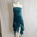 Silence + Noise Luna Velvet Strapless Dress in Emerald Whimsigoth Fairy Size L