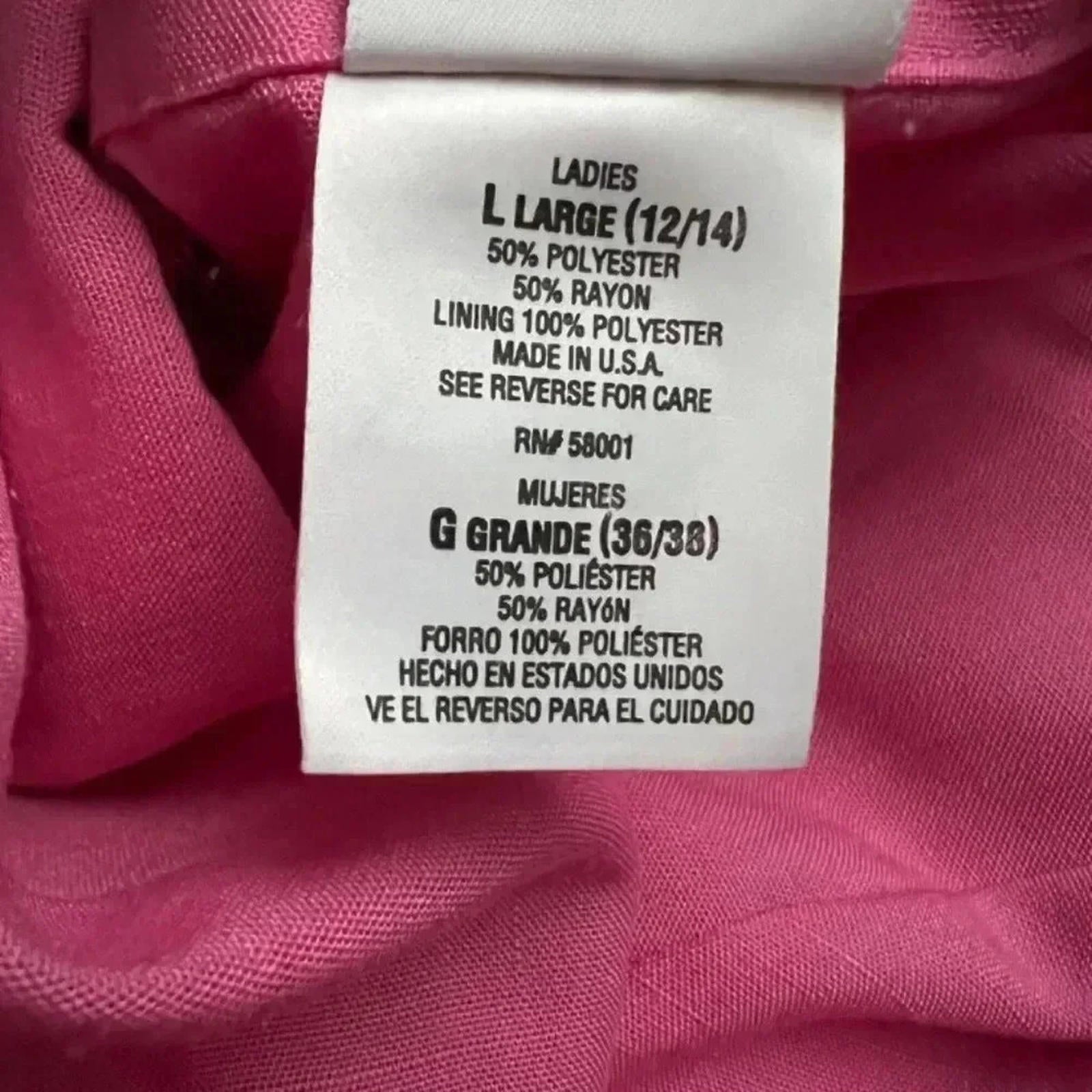 Vintage Bobbie Brooks Barbie Pink 80s Blazer Size L