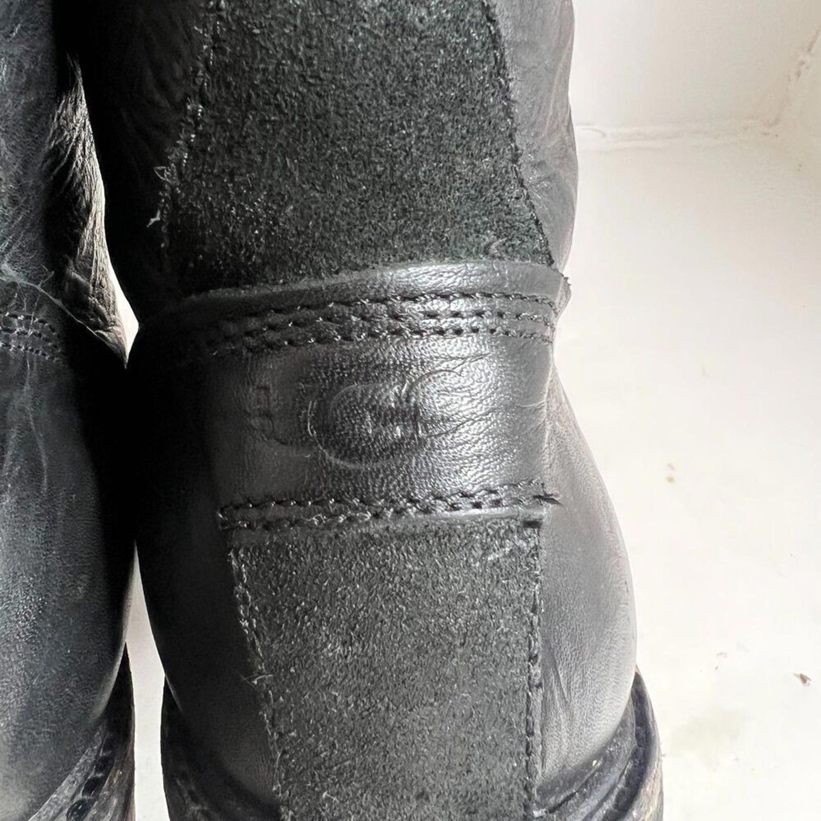 Ugg Men's Selwood Boots Black Leather Combat Boots Lace Up Size 11