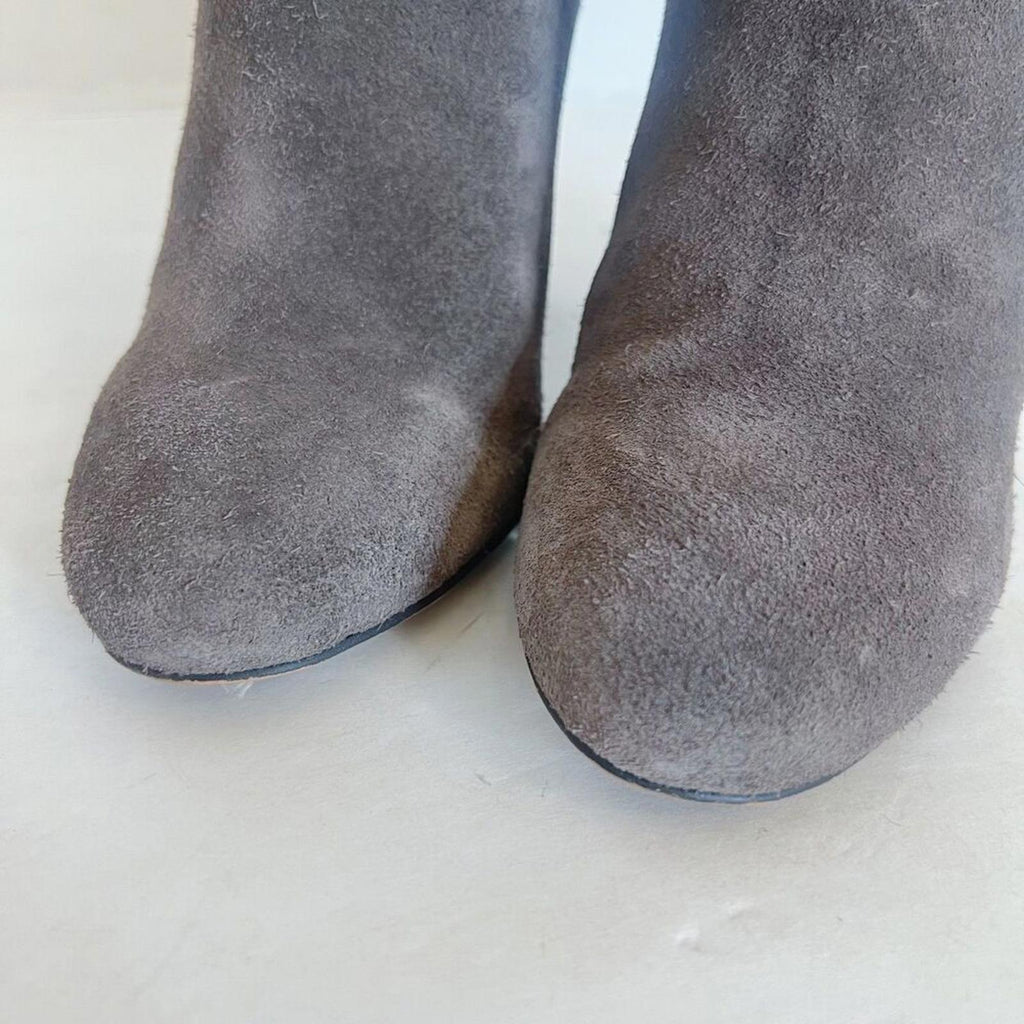 Vince Camuto Fermel Brown Suede Mid Calf Boot Slouchy Tassel Women's Size 6.5