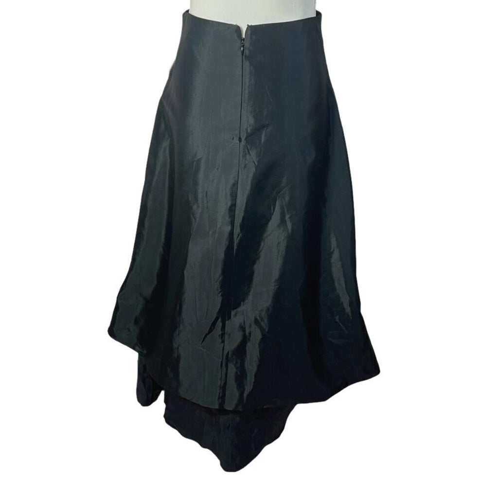 NWT JS Collections Black Organza Maxi Skirt Formal Skirt Women's Size 4