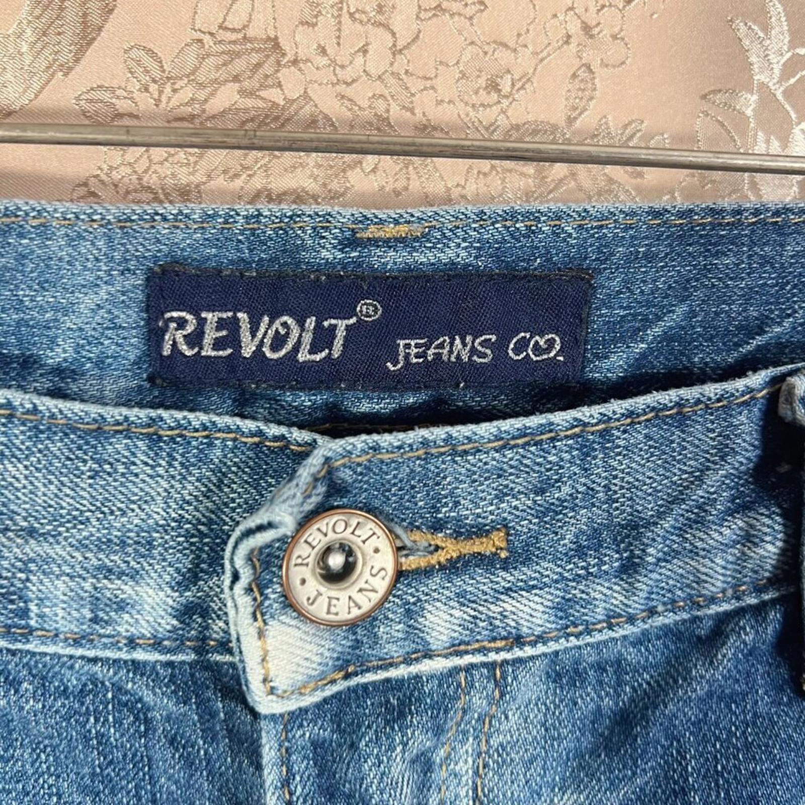 y2k Vintage Low Rise Medium Wash Distressed Flared Jeans Bootcut Size 7