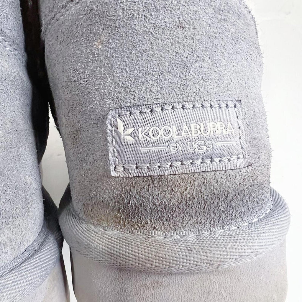 Koolaburra by UGG Michon Short For Women Grey Fuzzy Sheepskin Boots Size 10