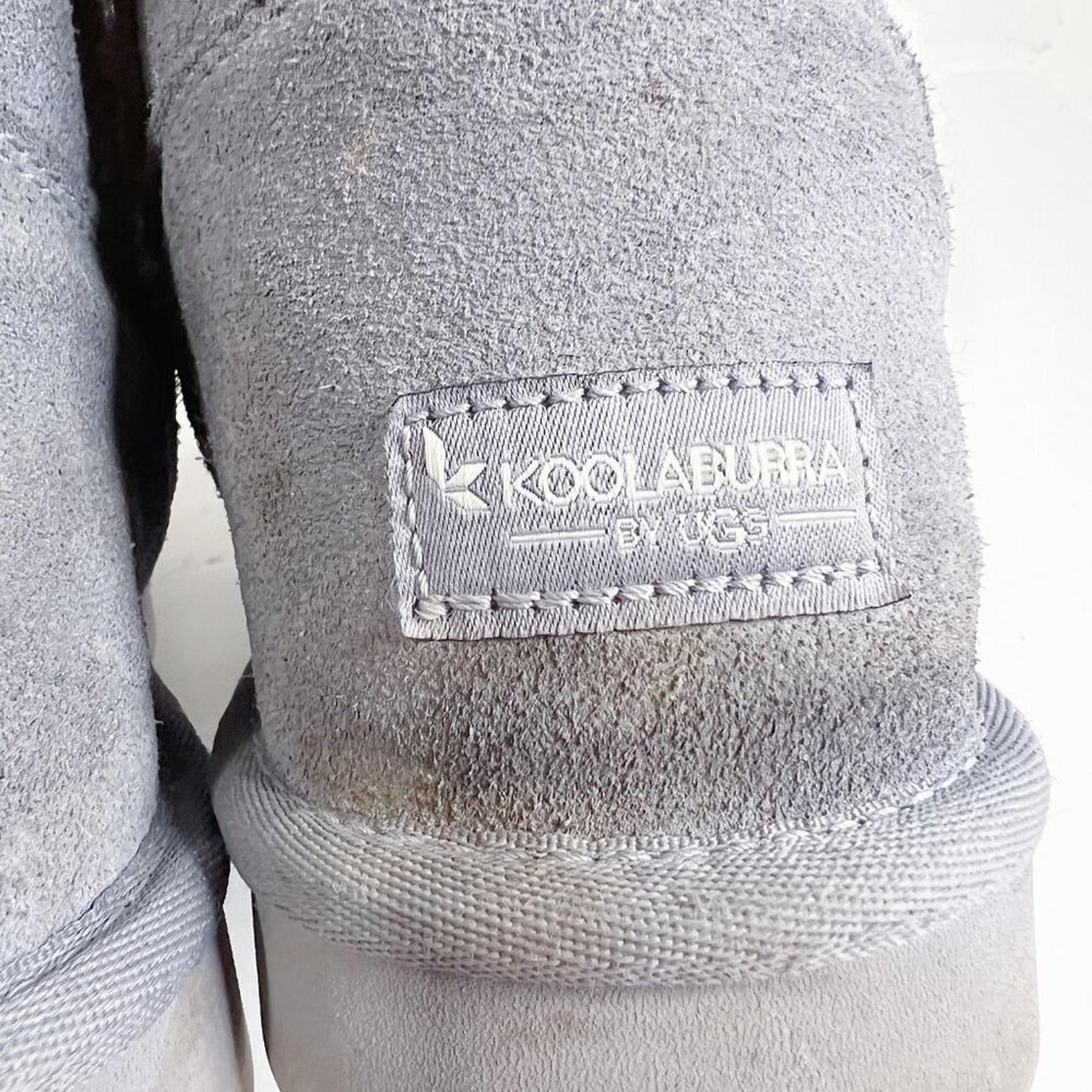 Koolaburra by UGG Michon Short For Women Grey Fuzzy Sheepskin Boots Size 10