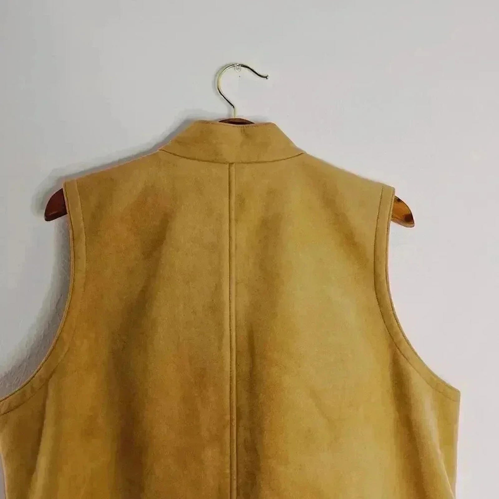 Talbots Tan Faux Suede Vest Women's Size 1X