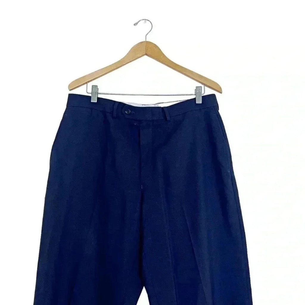 Ralph Lauren Total Comfort Men's Navy Blue Slacks Business Casual Size L