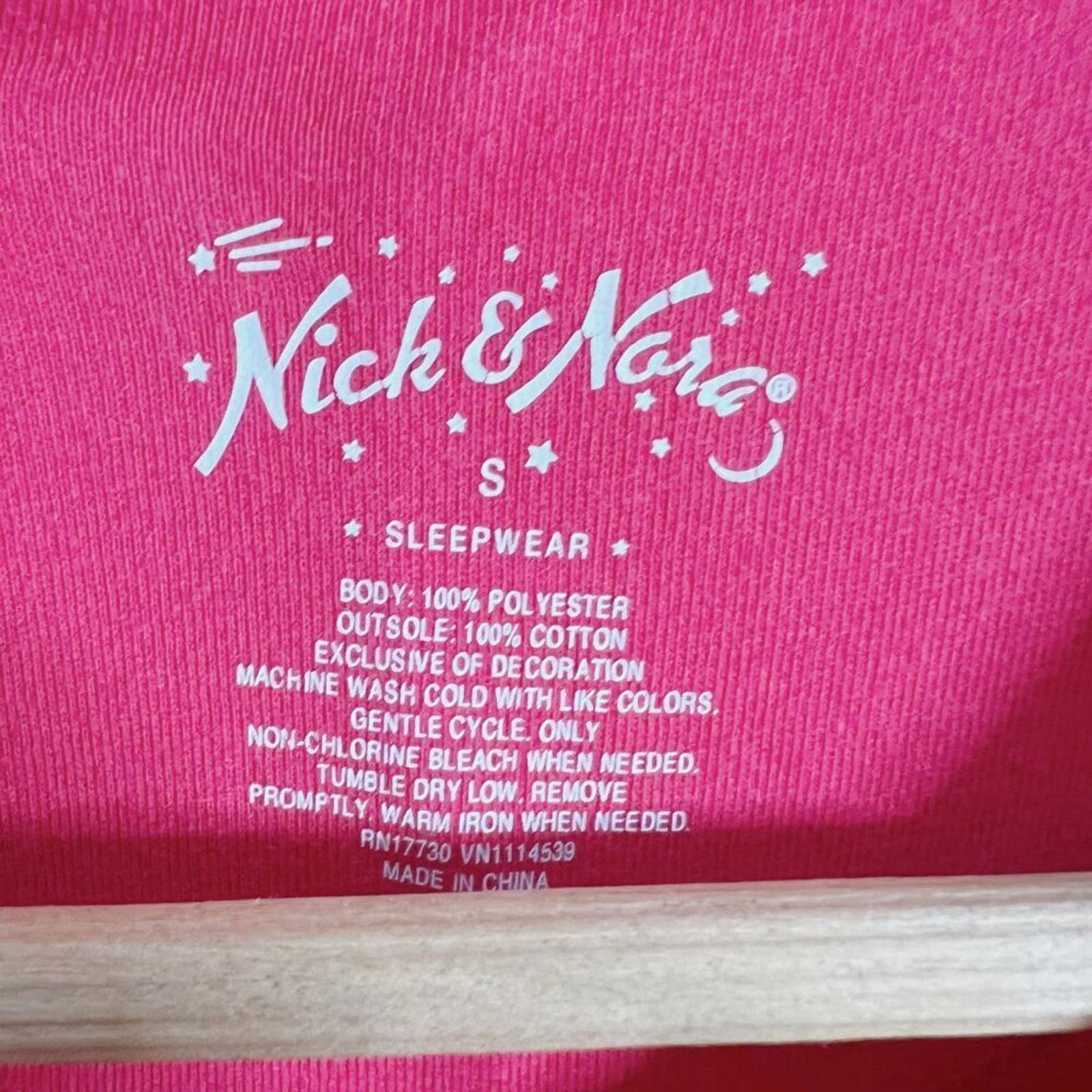 Nick & Nora Sock Monkey Red Fleece Onesie Women's Size S