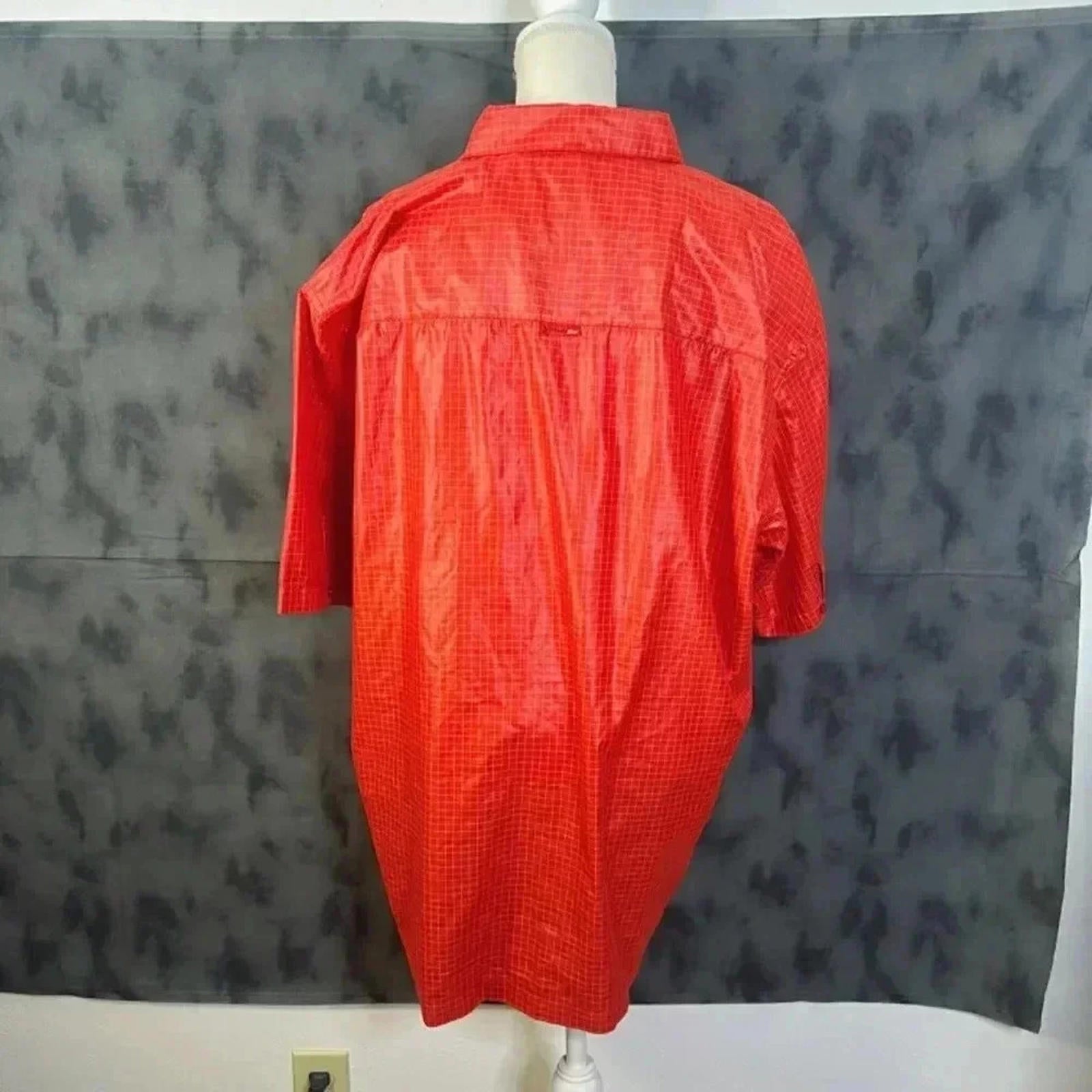 Ecko Unltd. Red Grid Pattern Men's Button Up Streetwear Size XL