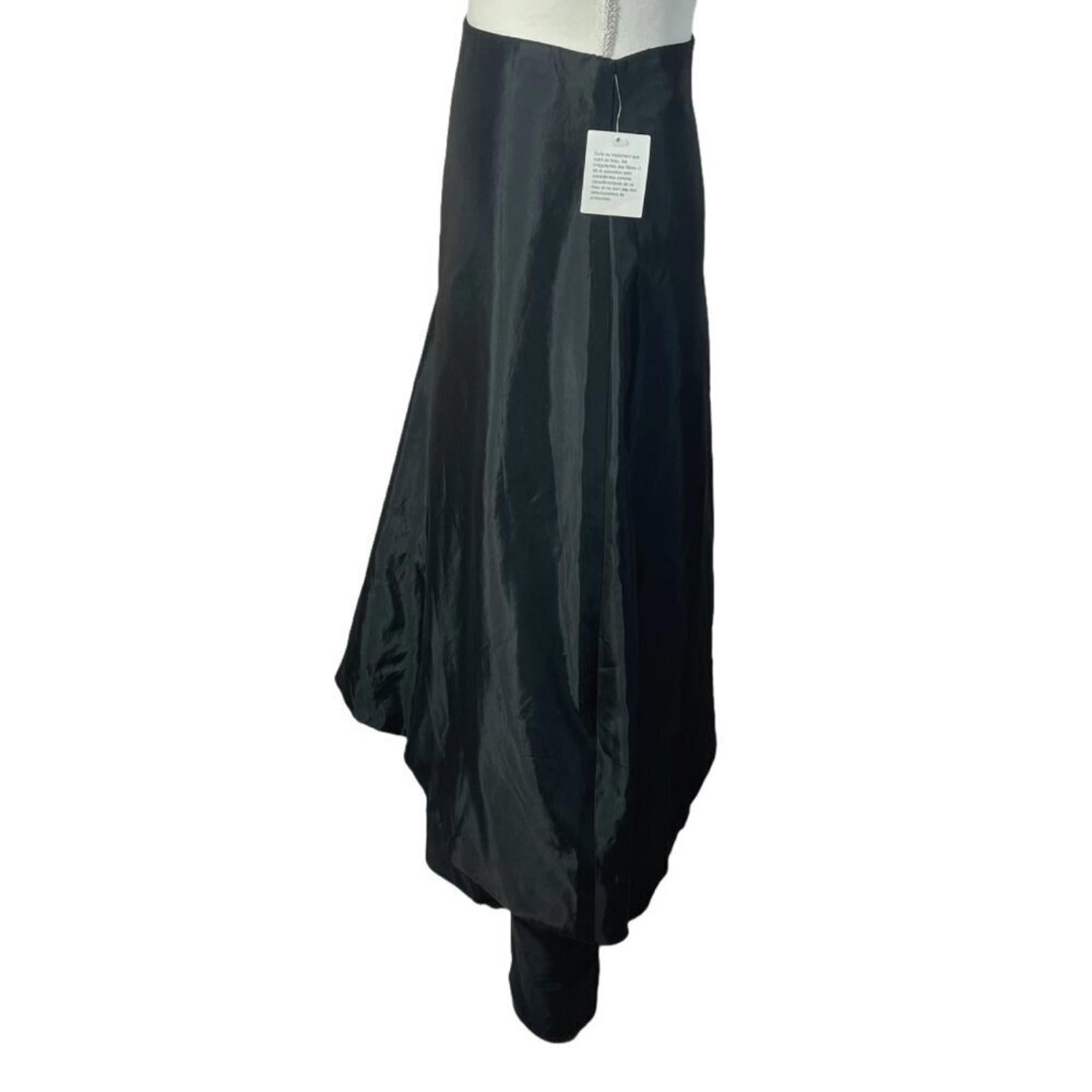 NWT JS Collections Black Organza Maxi Skirt Formal Skirt Women's Size 4