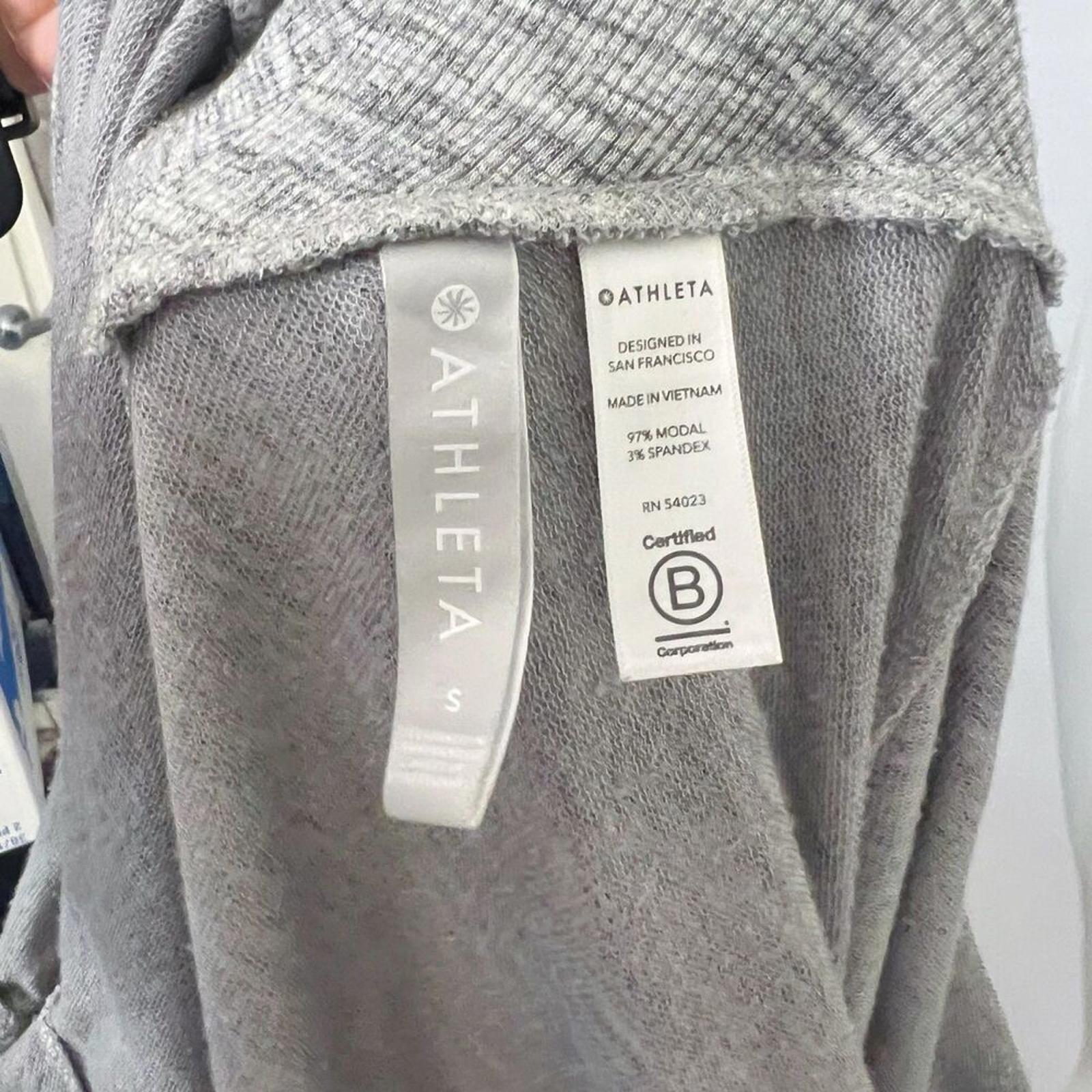 Athleta Nirvana Wear Two Ways Wrap Cardigan Women's Size S Heathered Grey Gray