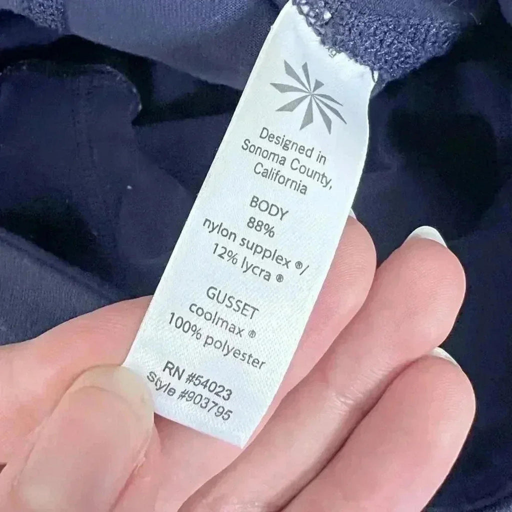 Athleta Dark Midrise Blue Flared Leggings Women's Size S