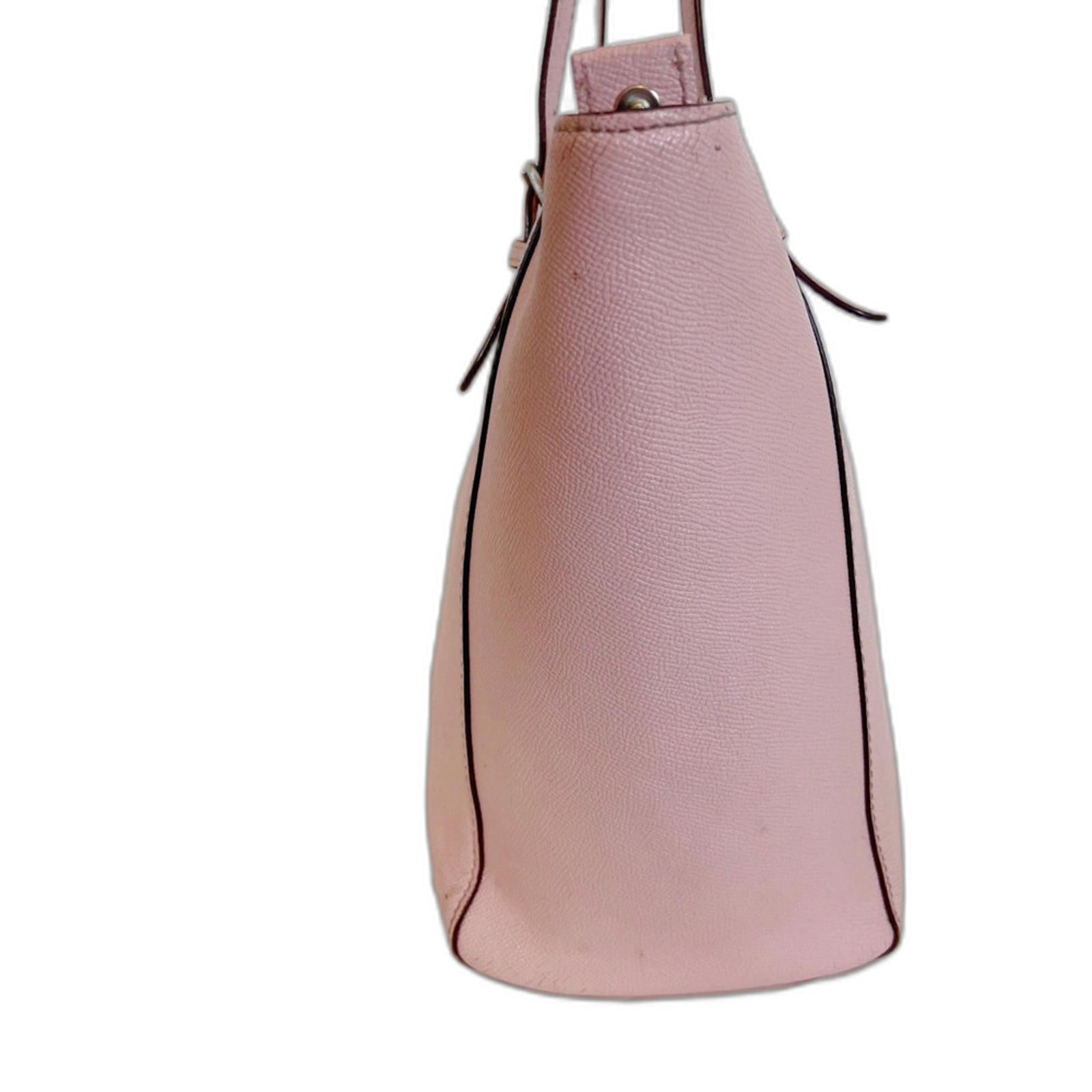 Coach Turnlock Tote In Blossom Light Pink Leather Tote Balletcore Coquette
